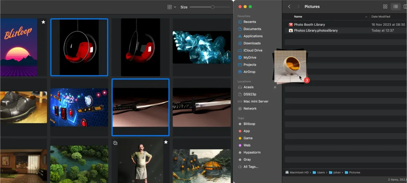 Dragging Images Out of Zenspire